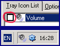 Hide tray icons